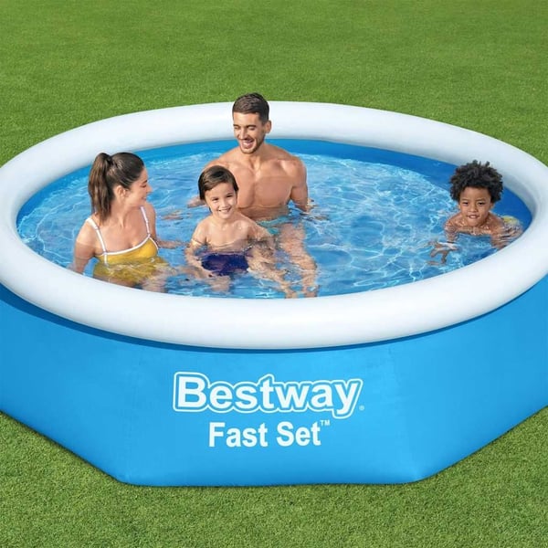 Bestway oppustelig swimmingpool Fast Set 244x61 cm rund 57265