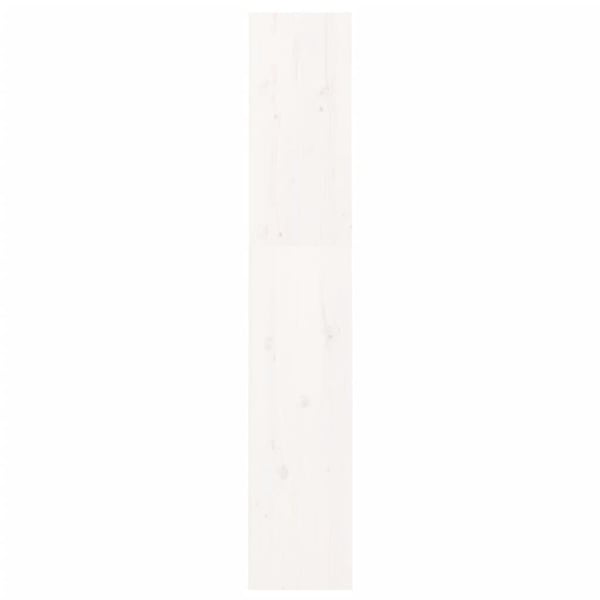 vidaXL Bokhylle/romdeler hvit 60x30x167,5 cm heltre furu