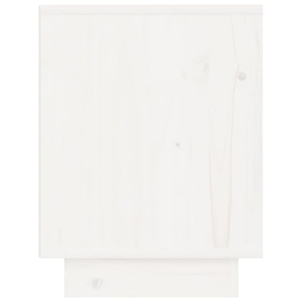 vidaXL sengeborde 2 stk. 40x30x40 cm massivt fyrretræ hvid