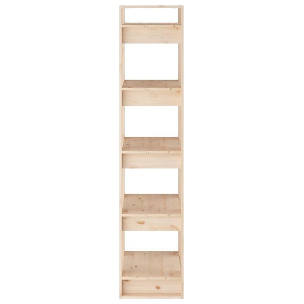 vidaXL bogreol/rumdeler 41x35x160 cm massivt fyrretræ