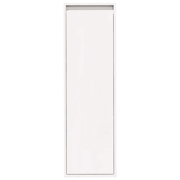 vidaXL vægskab 30x30x100 cm massivt fyrretræ hvid