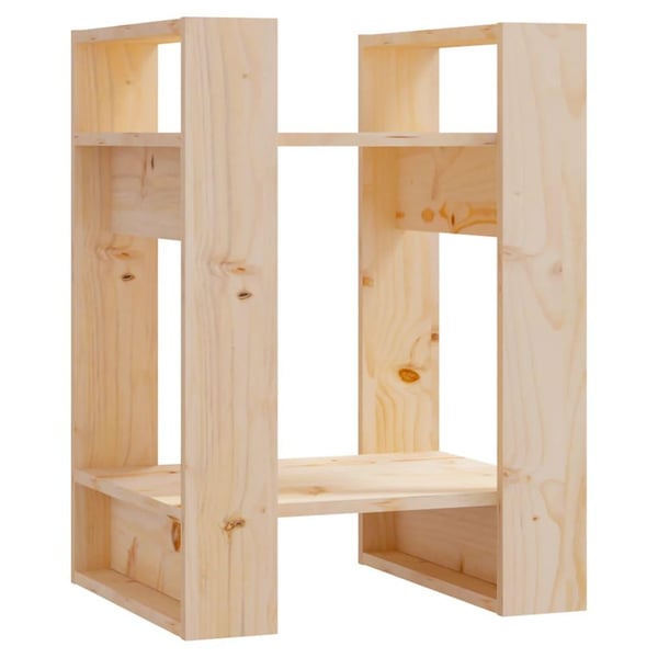 vidaXL bogreol/rumdeler 41x35x57 cm massivt fyrretræ