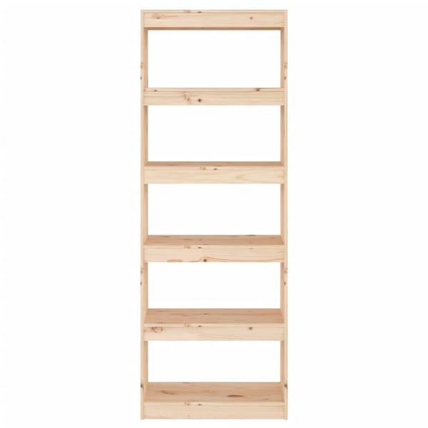 vidaXL Bokhylle/romdeler 60x35x167 cm heltre furu