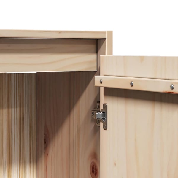 vidaXL Veggskap 30x30x100 cm heltre furu