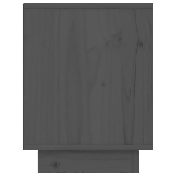 vidaXL Yöpöydät 2 kpl harmaa 40x30x40 cm täysi mänty