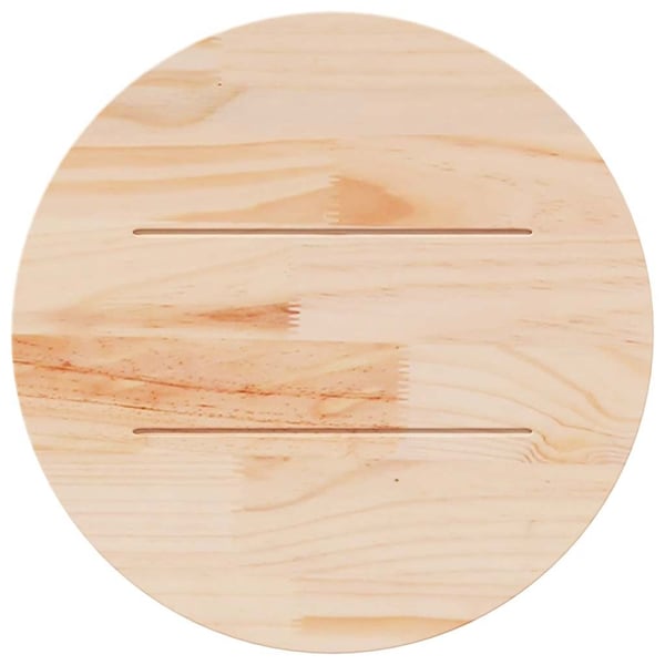 vidaXL Bordplate Ø50x2,5 cm heltre furu