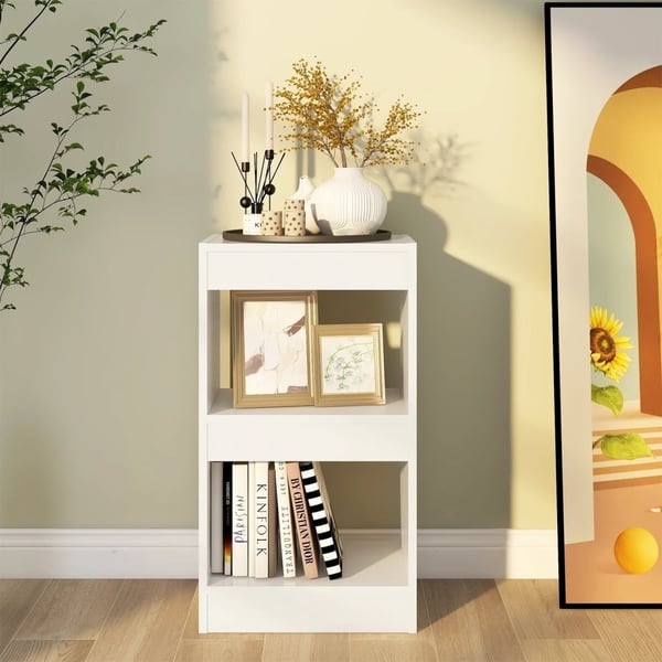 vidaXL bogreol/rumdeler 40x30x72 cm hvid