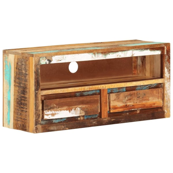 vidaXL TV-benk 88x30x40 cm gjenvunnet heltre