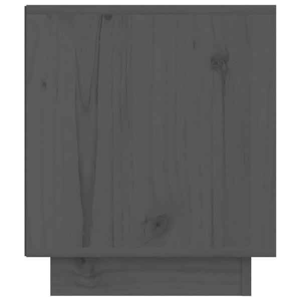vidaXL Yöpöydät 2 kpl harmaa 40x34x40 cm täysi mänty