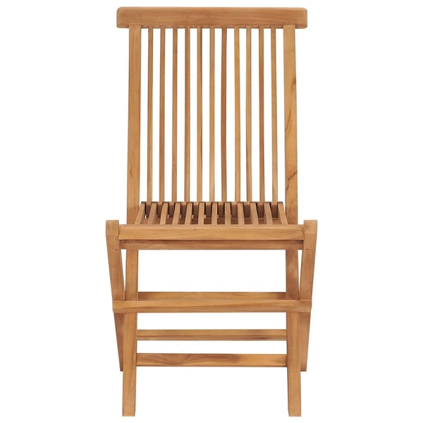 vidaXL Sammenleggbare hagestoler 6 stk heltre teak