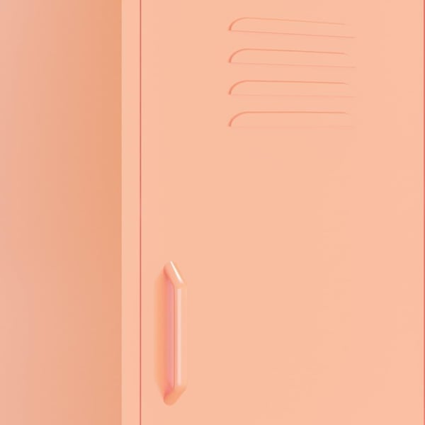 vidaXL Oppbevaringsskap rosa 42,5x35x101,5 cm stål