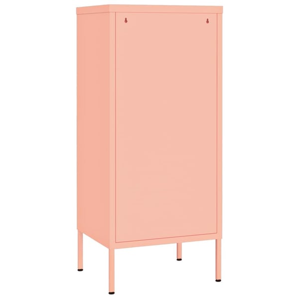 vidaXL Oppbevaringsskap rosa 42,5x35x101,5 cm stål