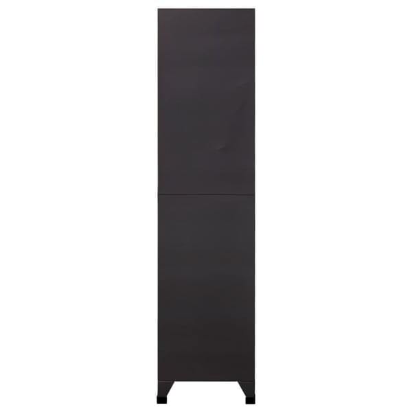 vidaXL Oppbevaringsskap antrasitt og hvit 90x40x180 cm stål