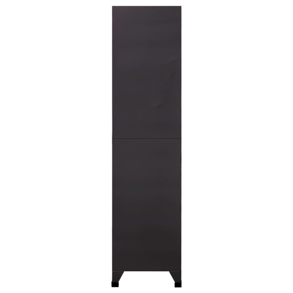 vidaXL Oppbevaringsskap antrasitt og rød 90x45x180 cm stål