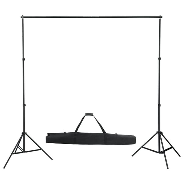 vidaXL fotostudiesæt med lampesæt og baggrund