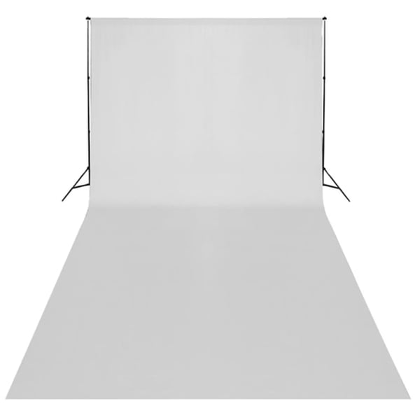 vidaXL Fotostudiosett med lyssett, bakgrunn og reflektor