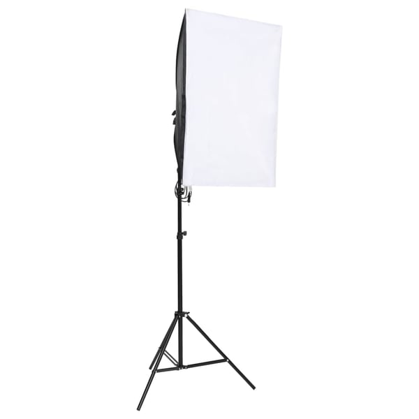 vidaXL fotostudiesæt med lampesæt + baggrund og reflektor