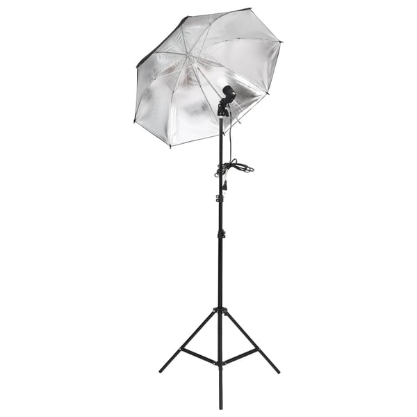 vidaXL fotostudiesæt med lampesæt og baggrund