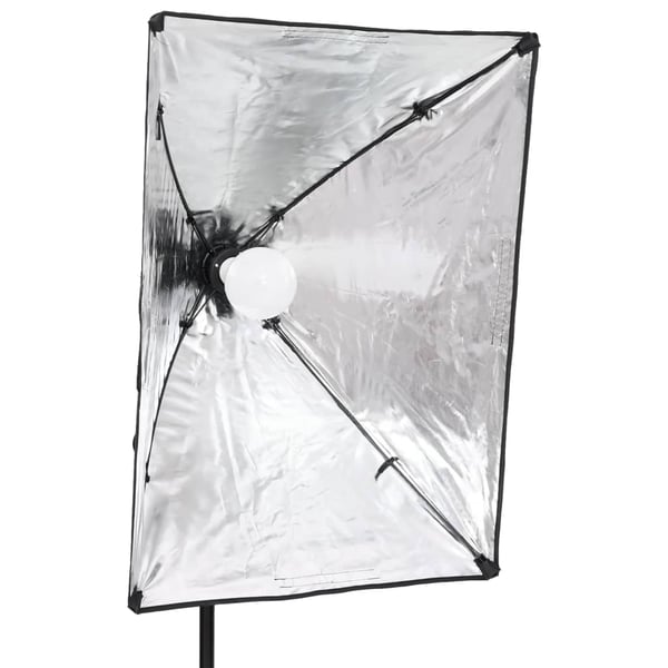 vidaXL fotostudiesæt med lampesæt og baggrund