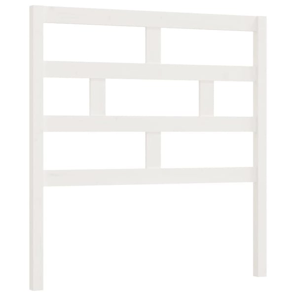 vidaXL Sengegavl hvit 96x4x100 cm heltre furu
