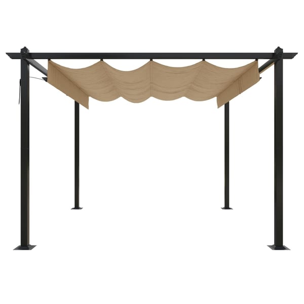 vidaXL Markise Hvit 3,5 x 2,5 m Metall