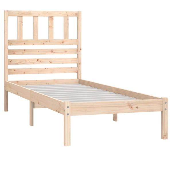 vidaXL Sengeramme 75x190 cm heltre furu