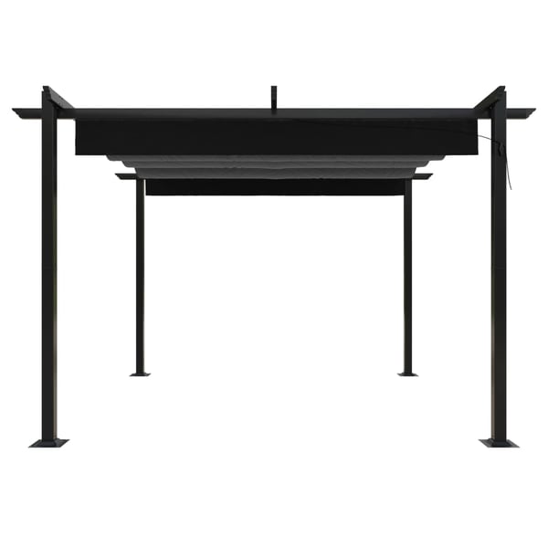 vidaXL Markise Hvit 3,5 x 2,5 m Metall
