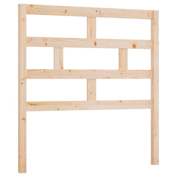 vidaXL Sengegavl 96x4x100 cm heltre furu