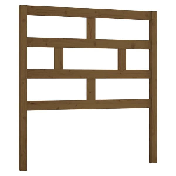 vidaXL Sengegavl honningbrun 81x4x100 cm heltre furu