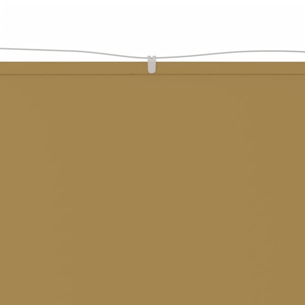 vidaXL Vertikal markise beige 60x600 cm oxfordstoff