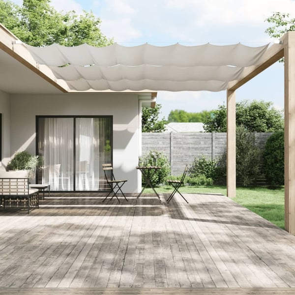 vidaXL Pystymarkiisi valkoinen 140x600 cm Oxford kangas