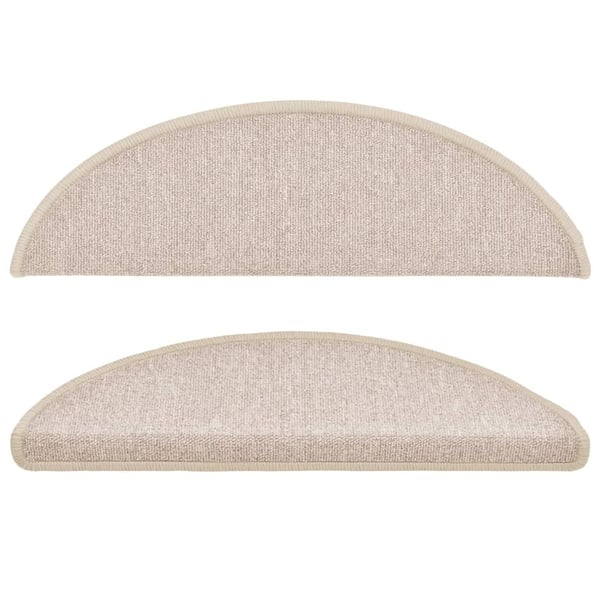 vidaXL trappemåtter 10 stk. 56x17x3 cm gråbrun