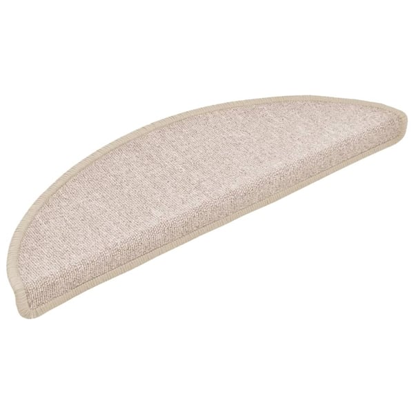 vidaXL trappemåtter 10 stk. 56x17x3 cm gråbrun