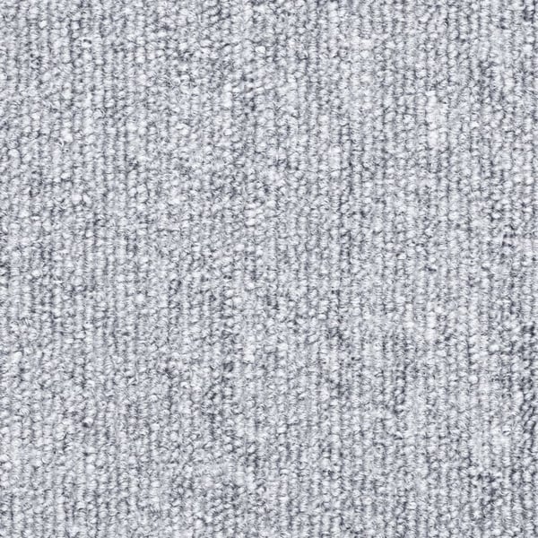 vidaXL Trappematter 10 stk 56x17x3 cm lysegrå halvrund