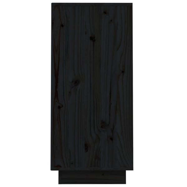 vidaXL konsolskab 60x34x75 cm massivt fyrretræ sort