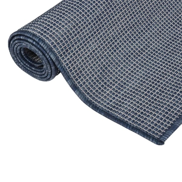 vidaXL Ulkomatto Flatweave 200x280 cm sininen