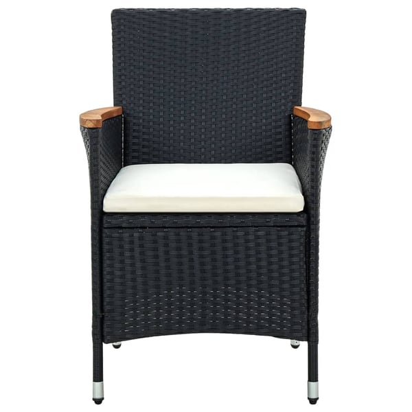 vidaXL havestole 4 stk. polyrattan sort