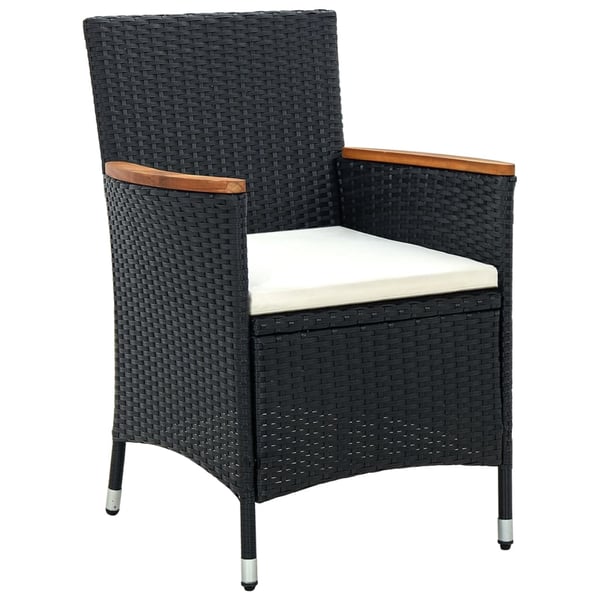 vidaXL havestole 4 stk. polyrattan sort