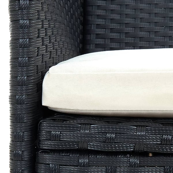 vidaXL havestole 4 stk. polyrattan sort
