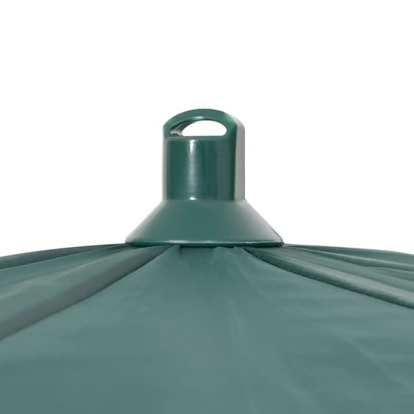 vidaXL Fiskeparasoll grønn 220x193 cm