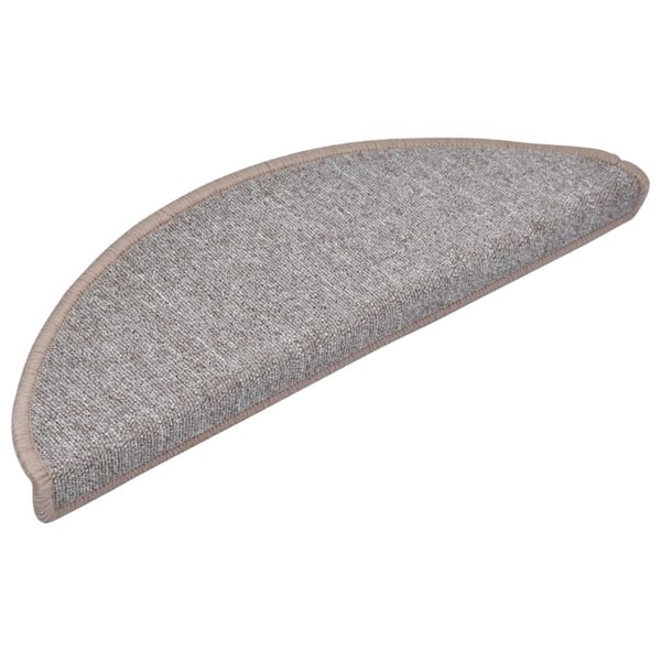 vidaXL trappemåtter 10 stk. 65x24x4 cm lysebrun