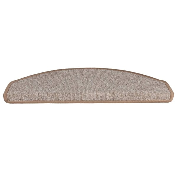 vidaXL trappemåtter 10 stk. 65x24x4 cm lysebrun