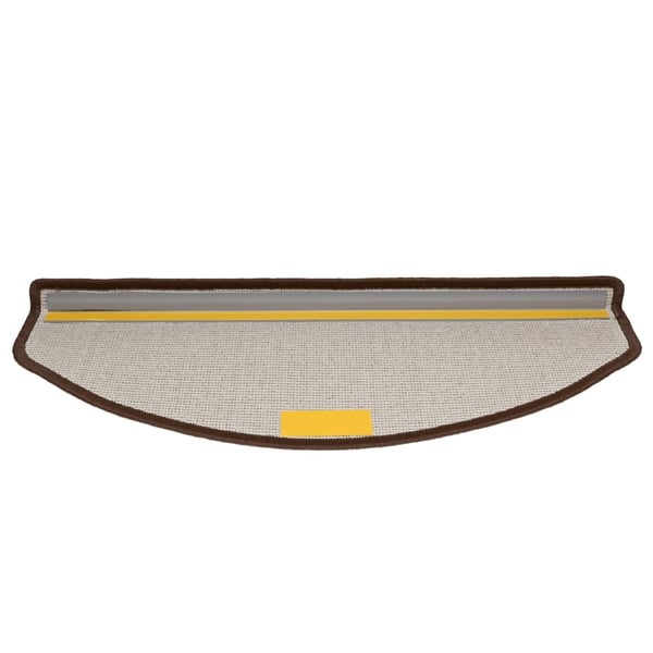 vidaXL Trappematter 10 stk 65x24x4 cm kaffebrune halvrund store