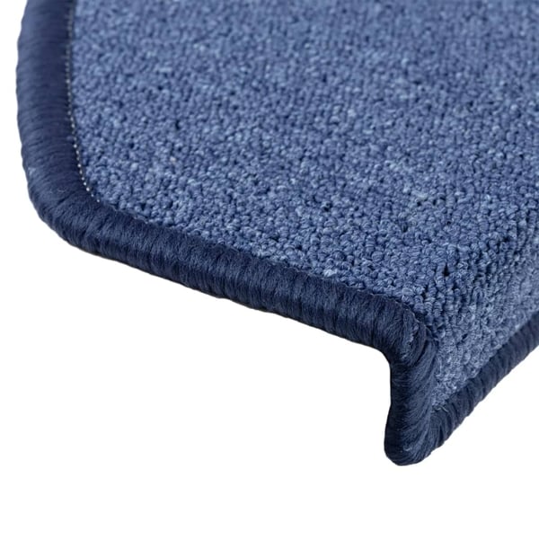 vidaXL Trappematter 10 stk 65x24x4 cm blå halvrund store