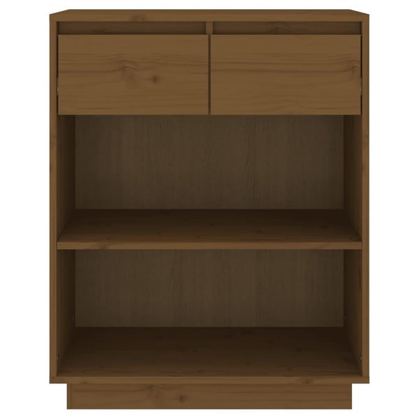 vidaXL Konsollskap honningbrun 60x34x75 cm heltre furu