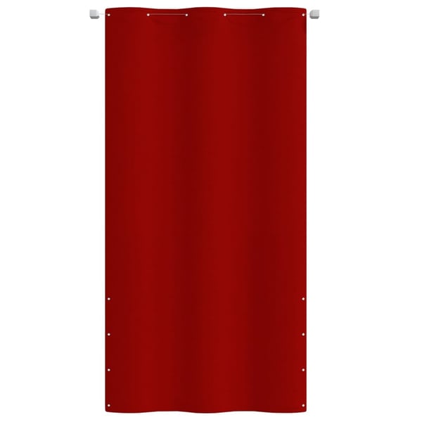 vidaXL Balkongskjerm rød 120x240 cm oxfordstoff
