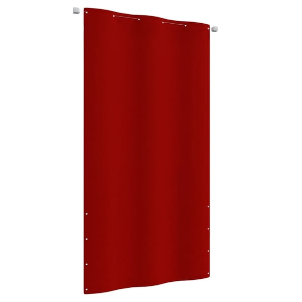 vidaXL Balkongskärm röd 120x240 cm oxfordtyg