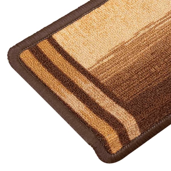 vidaXL Selvklebende trappematter 10 stk 65x21x4 cm brun