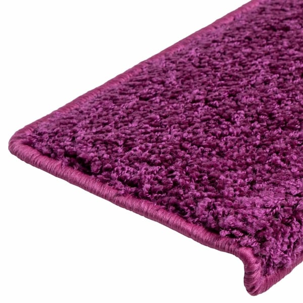 vidaXL trappemåtter 10 stk. 65x21x4 cm violet