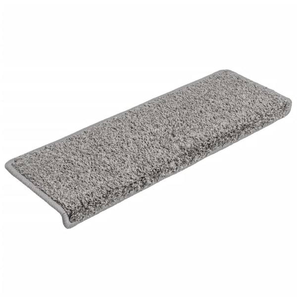 vidaXL trappemåtter 10 stk. 65x21x4 cm grå